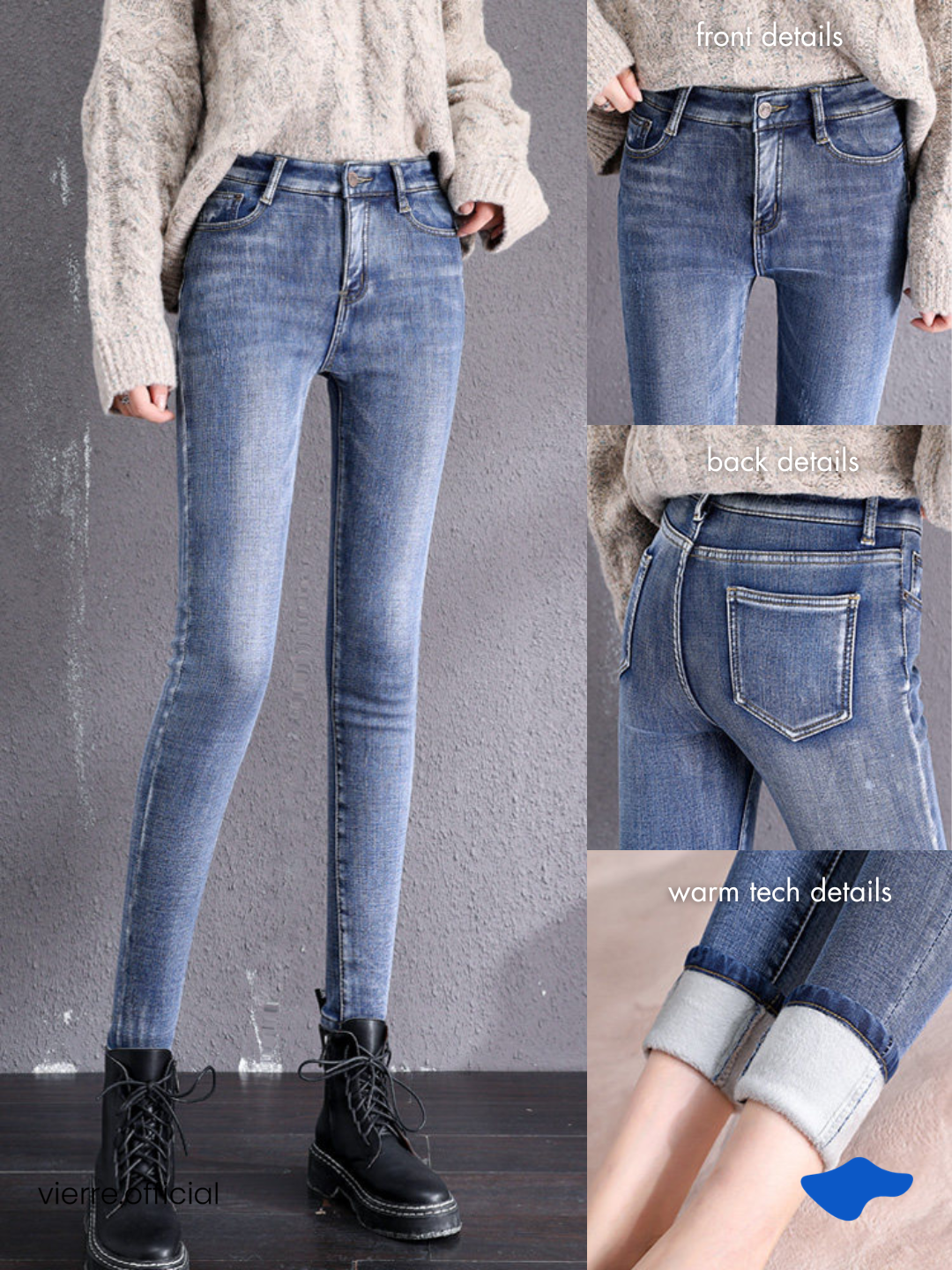 WOMAN - Roman Basic Jeans - Warm Tech