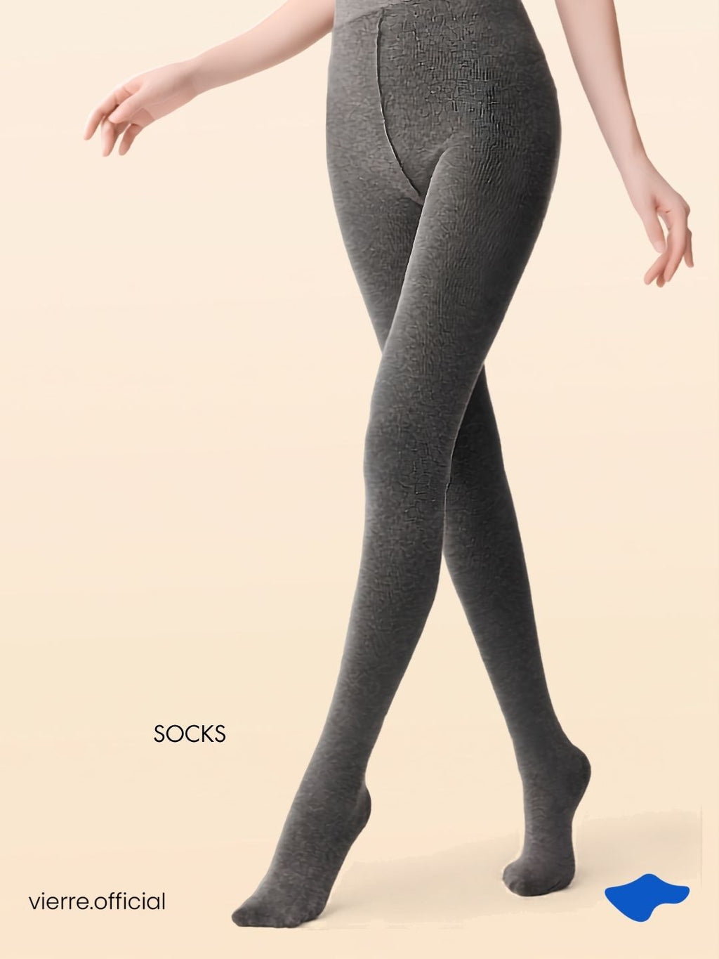 Woman - Ribbed Cotton Winter Stocking
