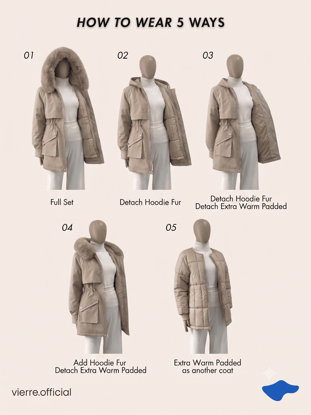 WOMAN - Brei 5 in1 Extra Warm Coat