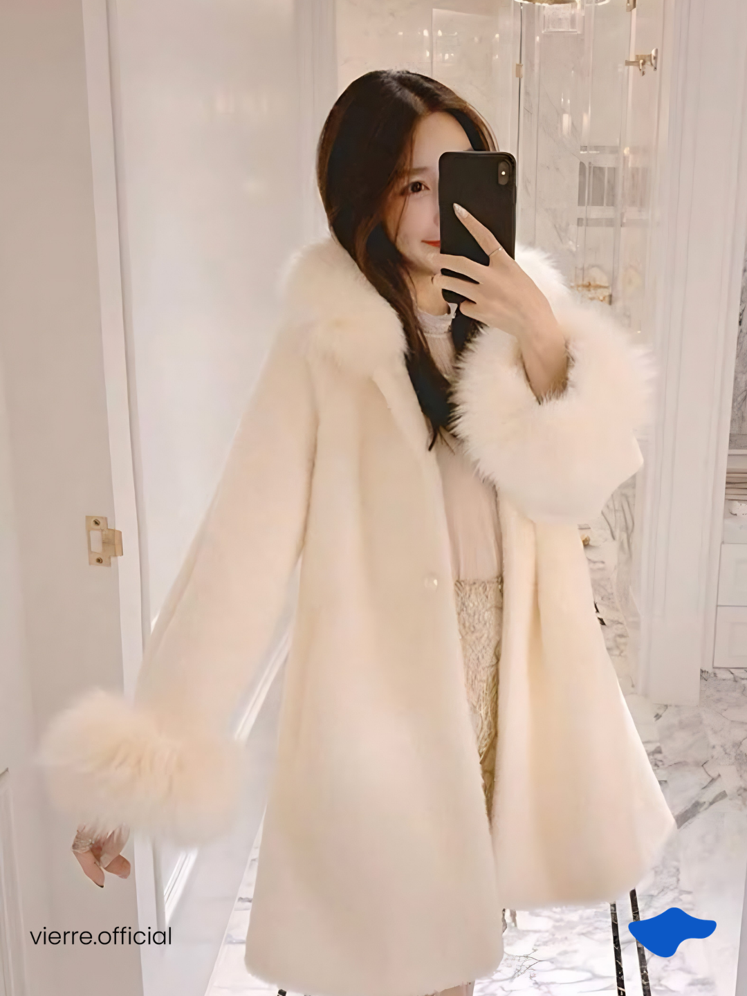 WOMAN - Cella Fur Sleeve Coat