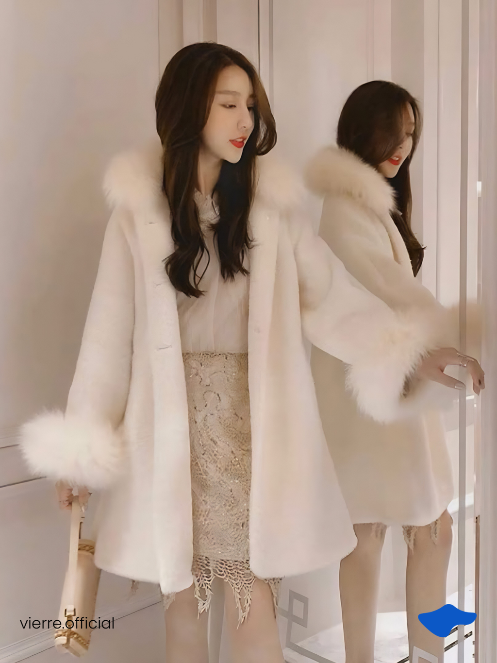 WOMAN - Cella Fur Sleeve Coat
