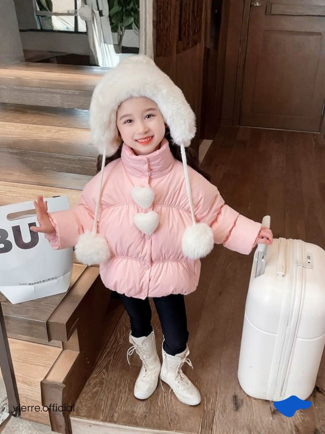 KIDS - Cherish Puffed Jacket Warm tech
