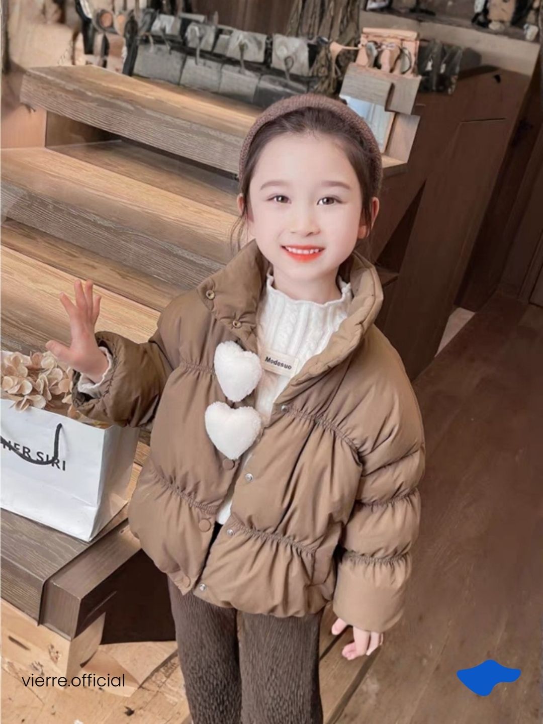 KIDS - Cherish Puffed Jacket Warm tech