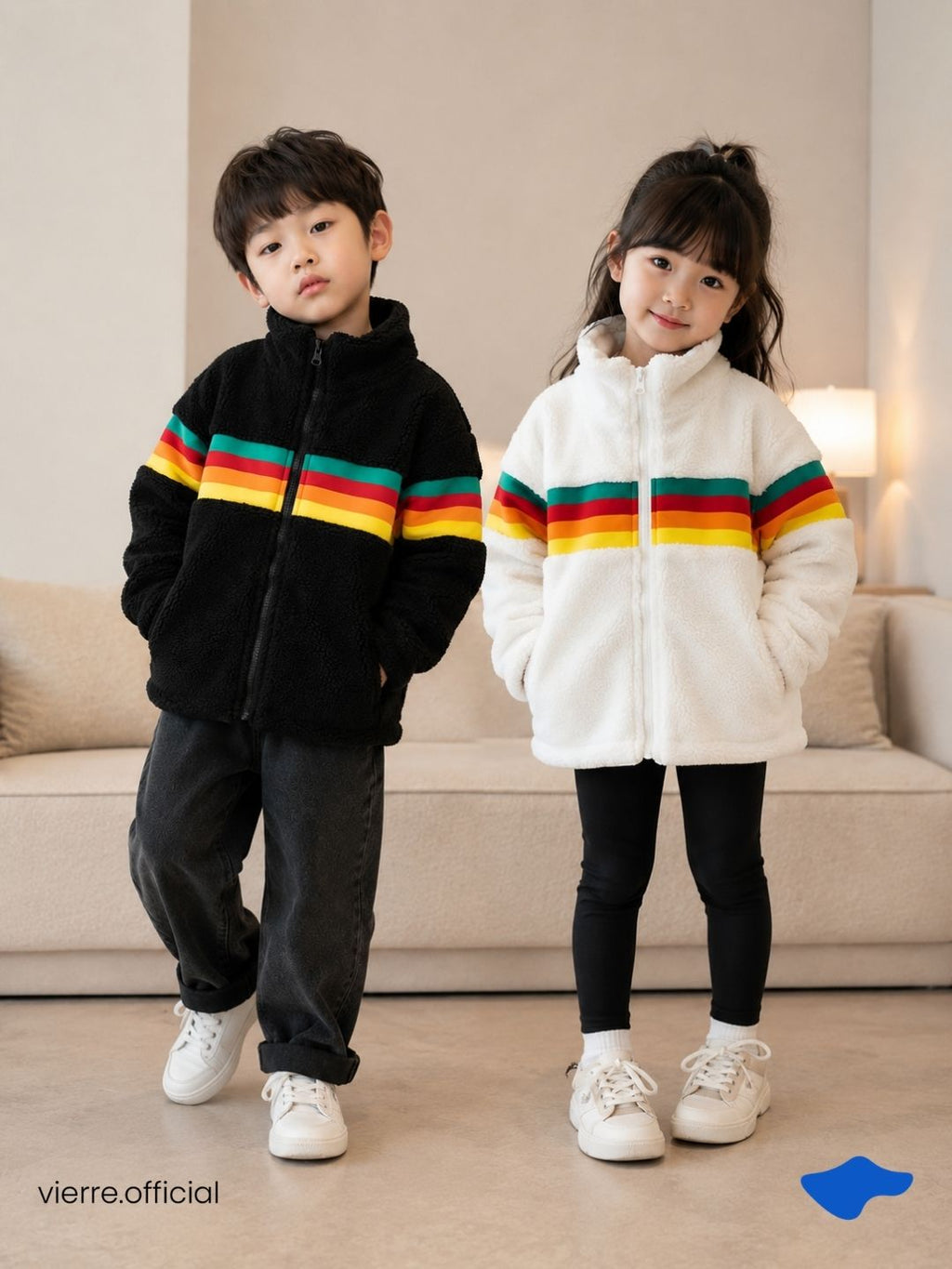 KIDS - Clay fluffy Jacket Warm tech