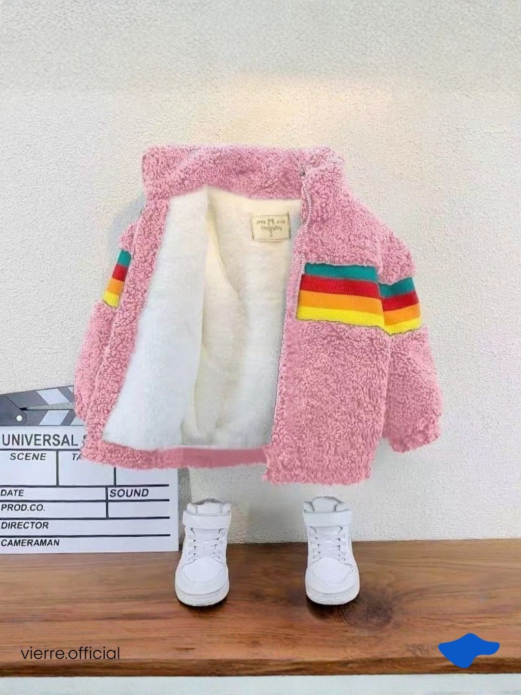 KIDS - Clay fluffy Jacket Warm tech