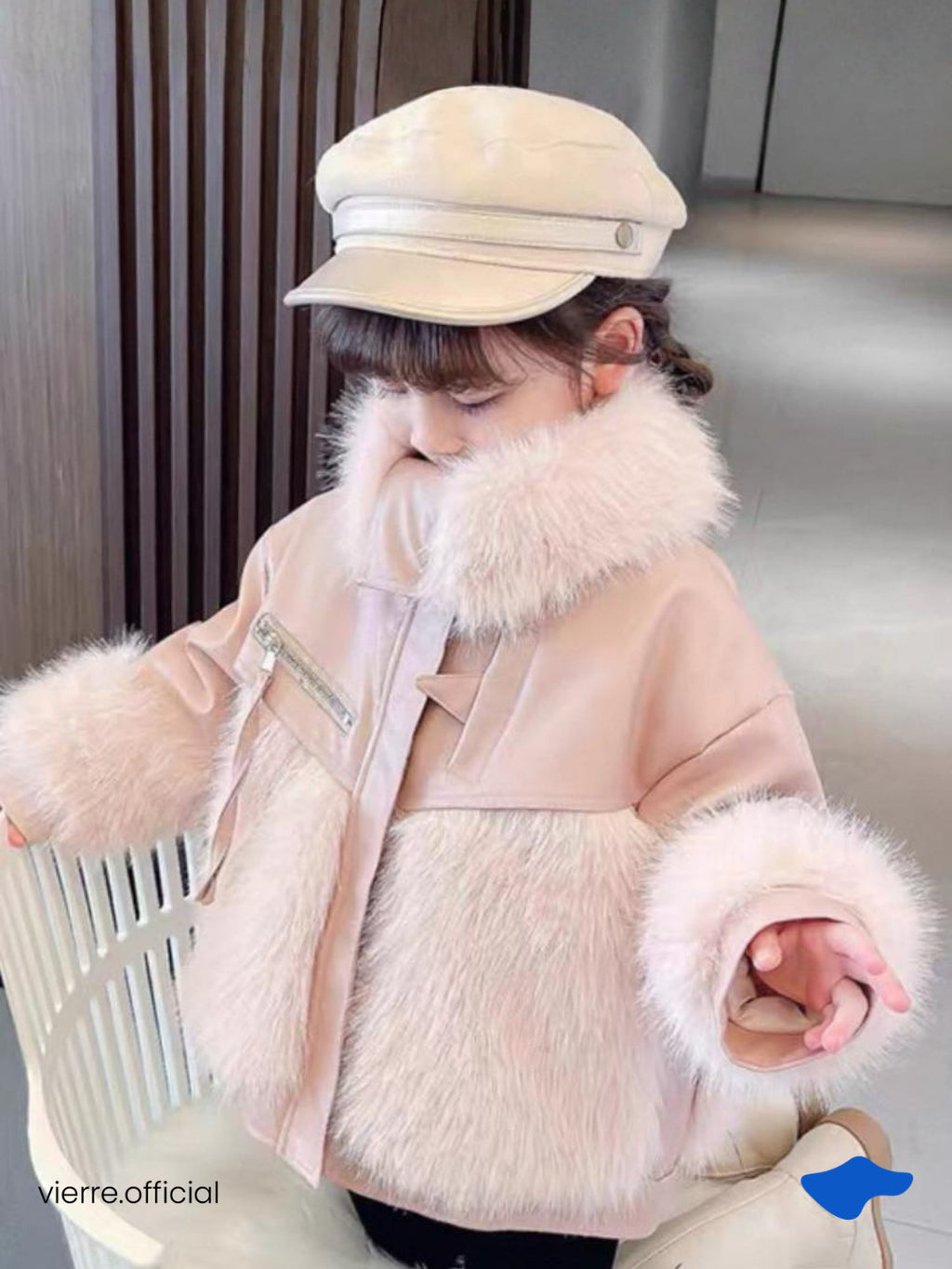 KIDS - Coco Leather Fur Coat