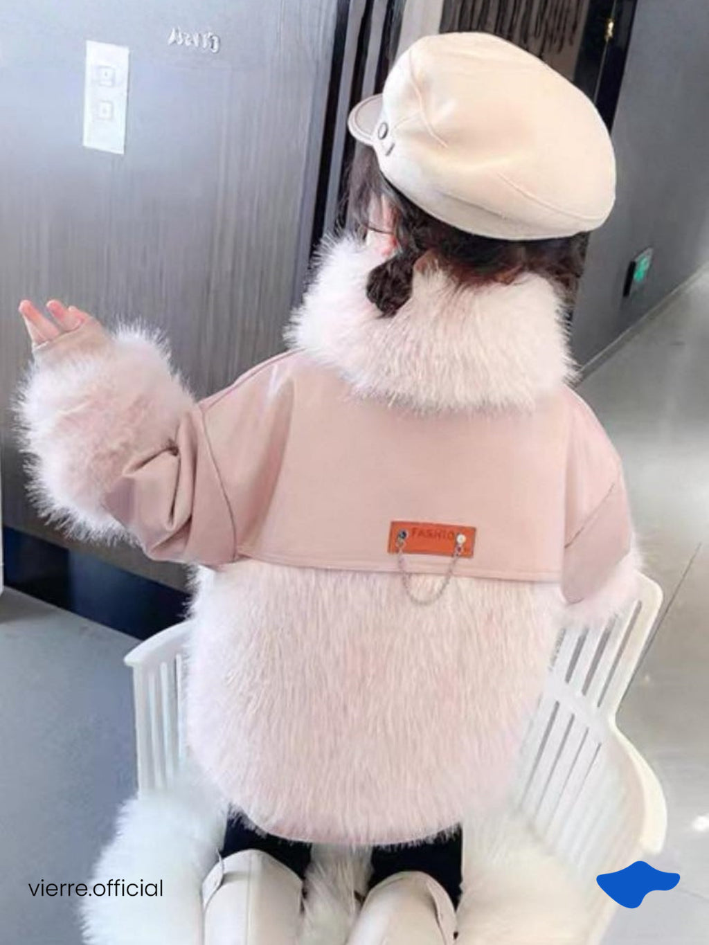 KIDS - Coco Leather Fur Coat