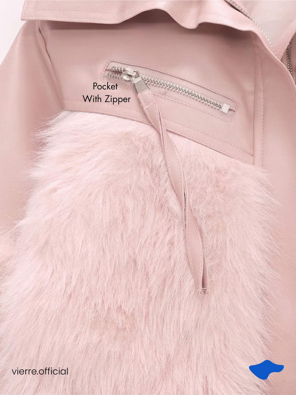 KIDS - Coco Leather Fur Coat