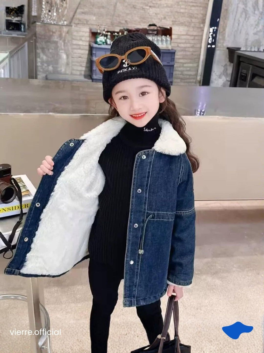 KIDS - Dola Denim Coat Warm Tech