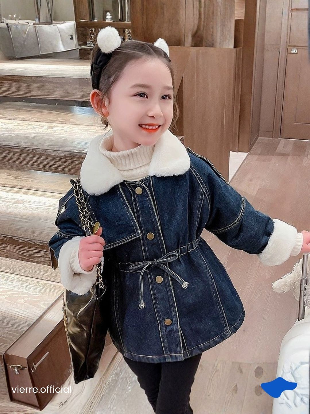 KIDS - Dola Denim Coat Warm Tech