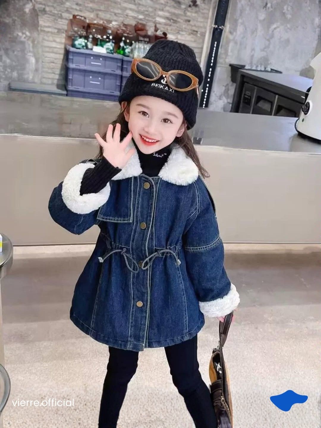 KIDS - Dola Denim Coat Warm Tech