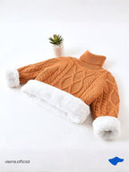 KIDS - Donald High Collar Knit Warm Tech Sweater