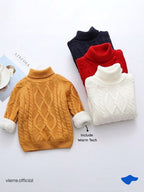 KIDS - Donald High Collar Knit Warm Tech Sweater