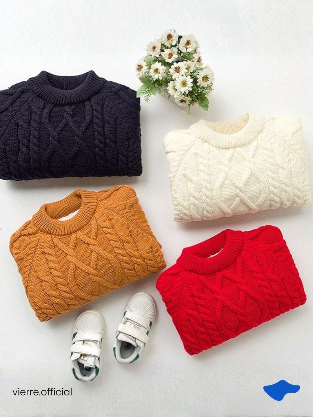 KIDS - Donald Mid Collar Knit Warm Tech Sweater