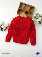 KIDS - Donald Mid Collar Knit Warm Tech Sweater