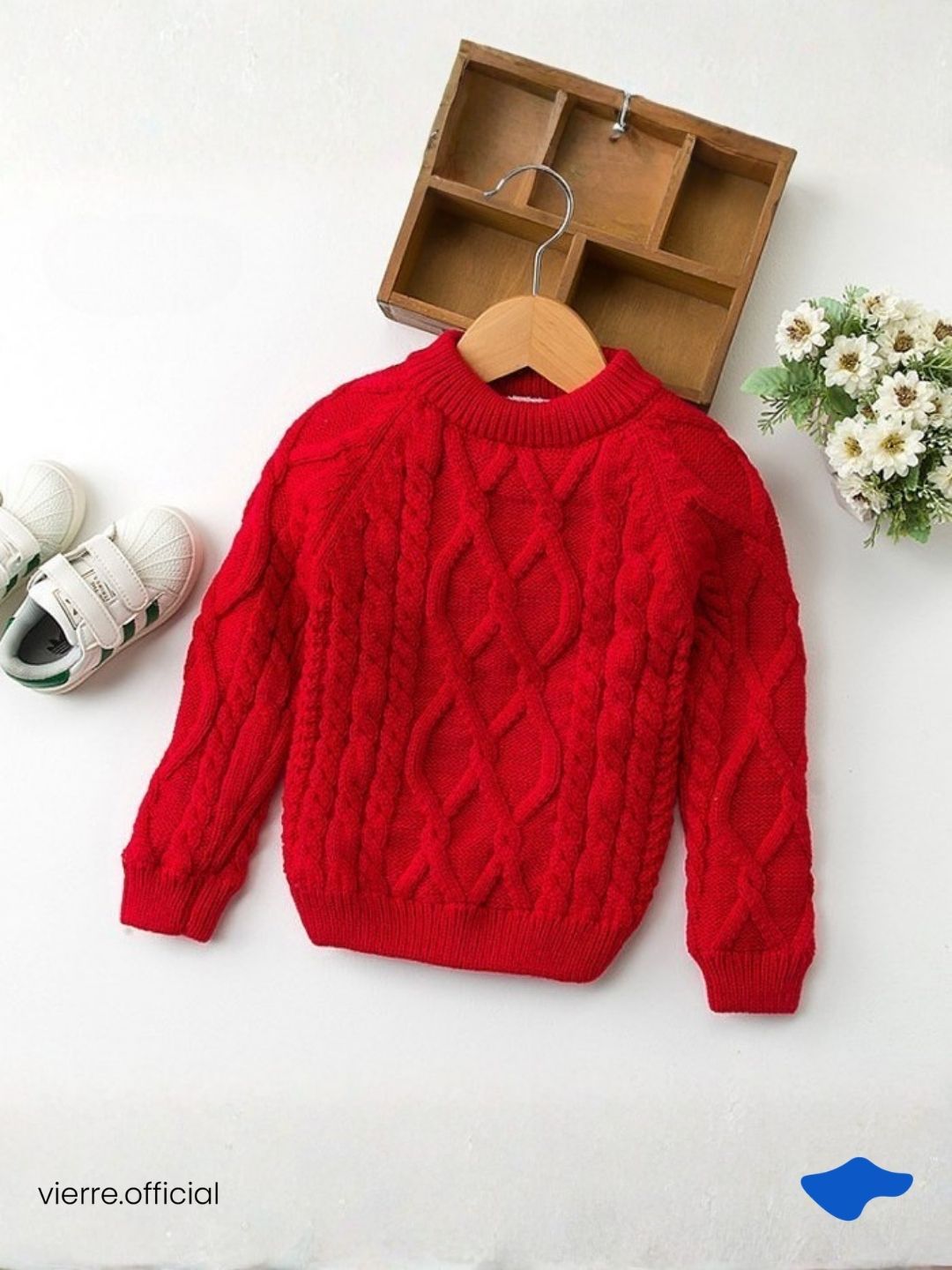 KIDS - Donald Mid Collar Knit Warm Tech Sweater