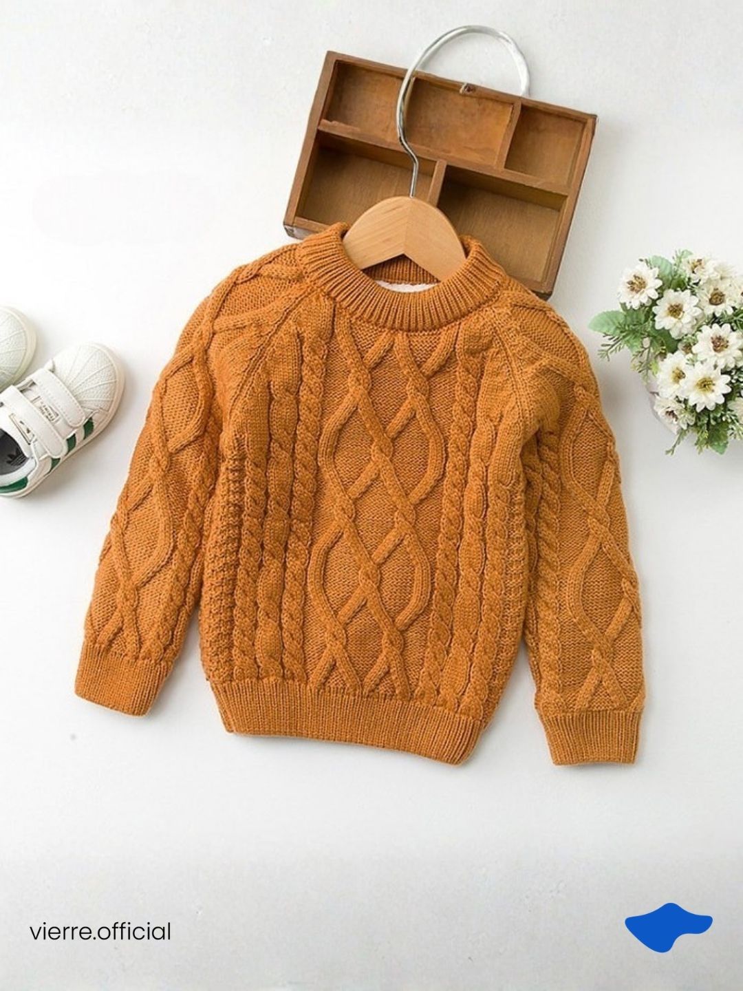 KIDS - Donald Mid Collar Knit Warm Tech Sweater