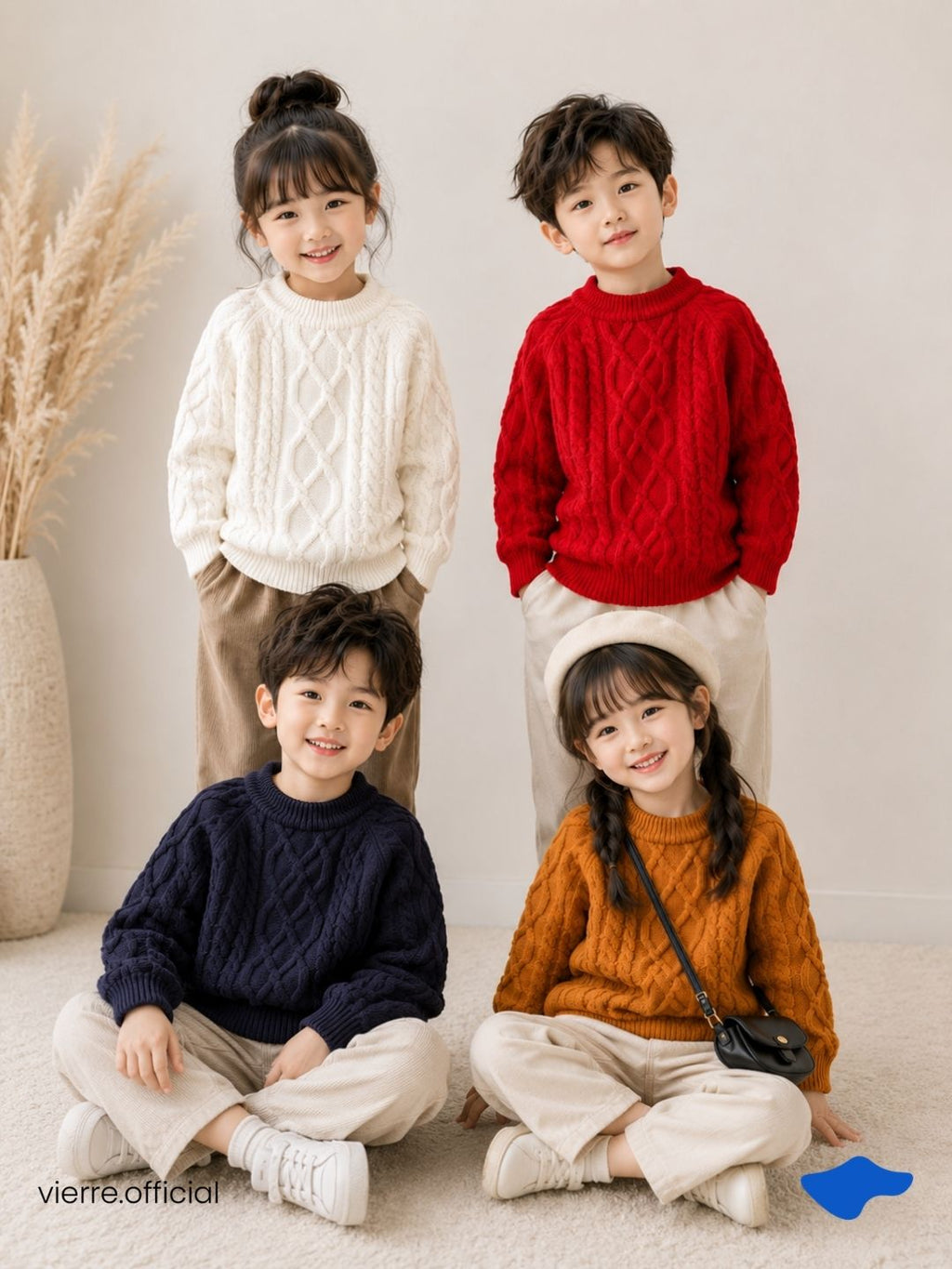 KIDS - Donald Mid Collar Knit Warm Tech Sweater
