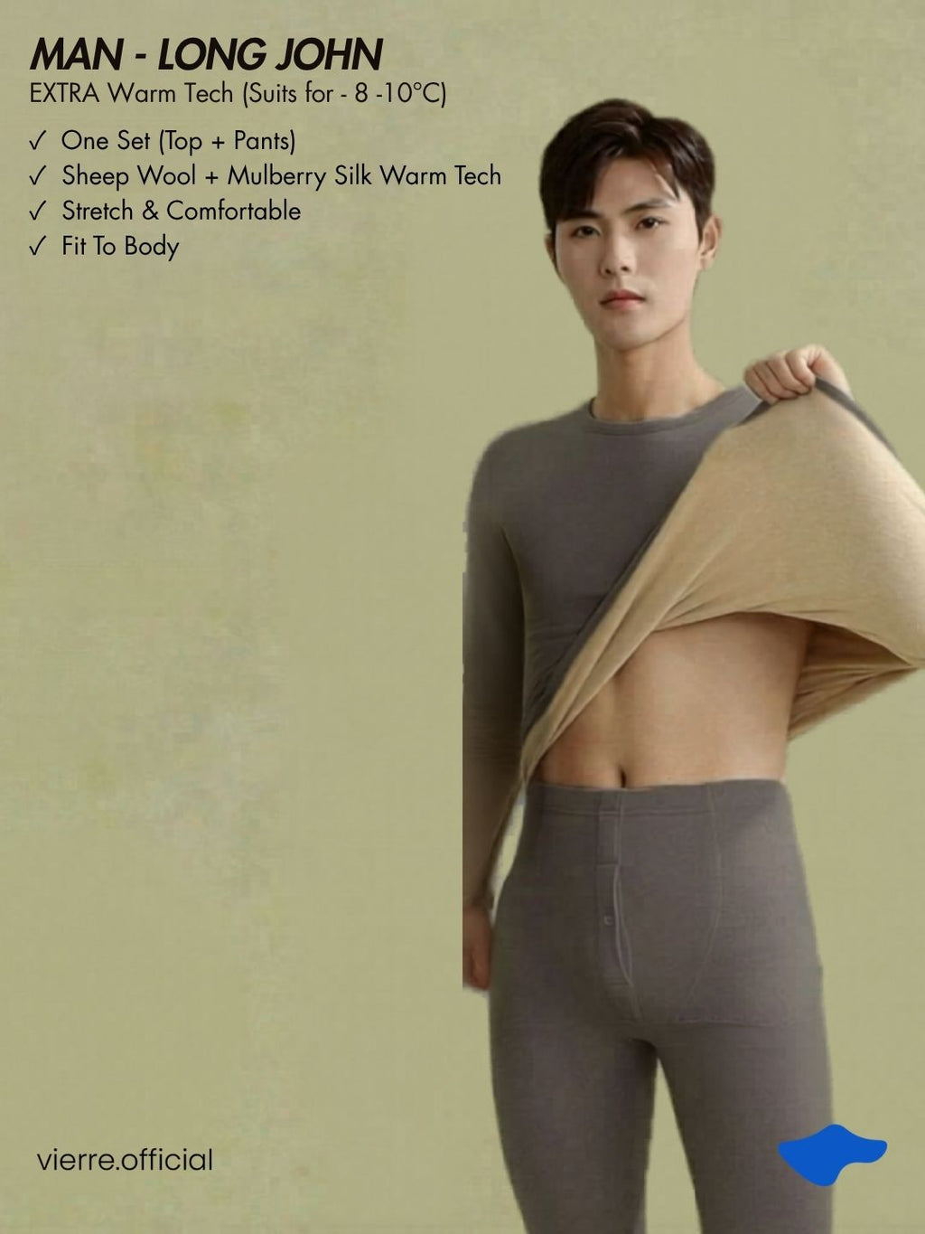 WOMAN / MAN - EXTRA Warm Tech Longjohn (SUITS FOR - 8 ~ 8°C)