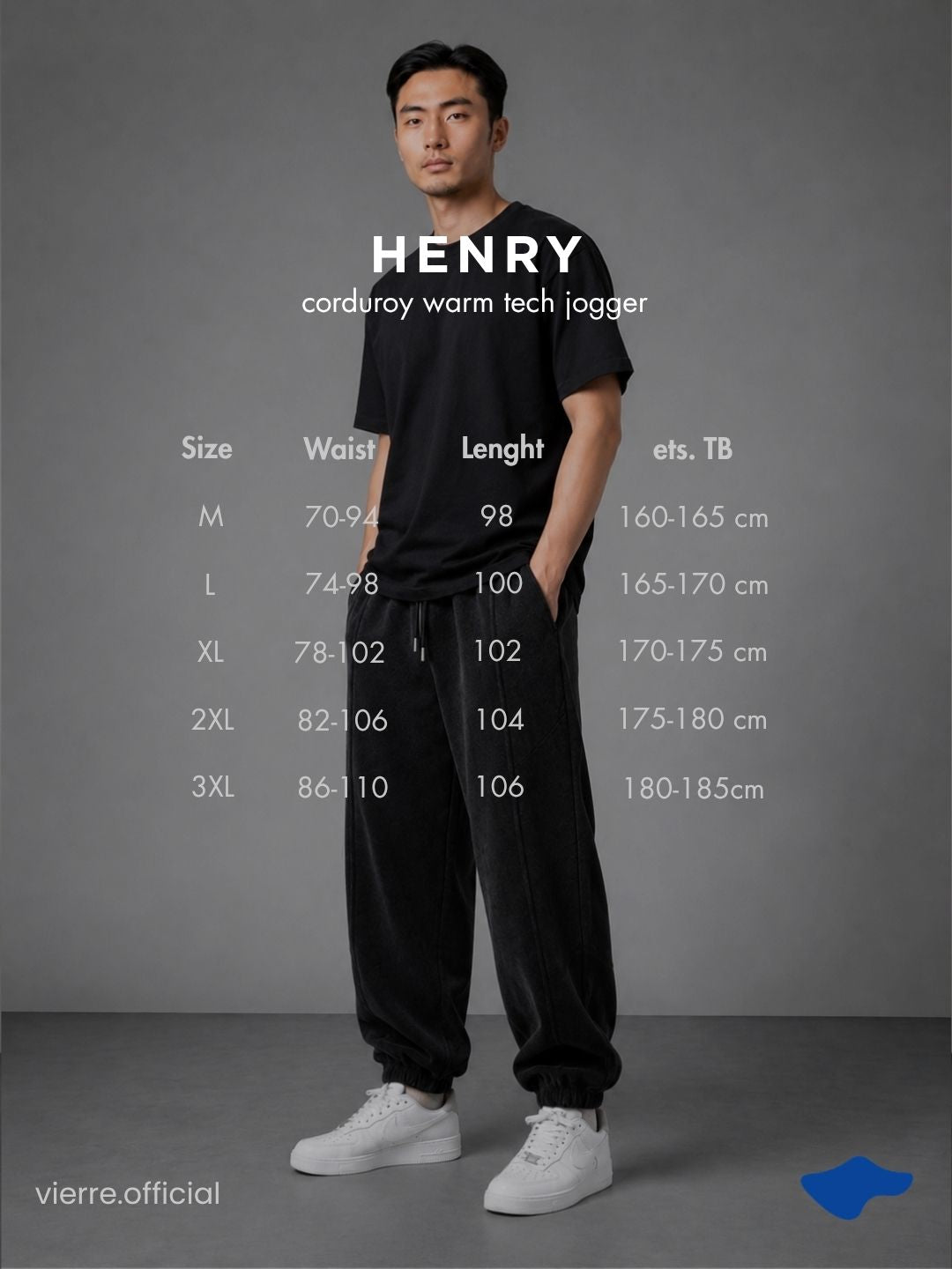MEN - Henry Corduroy Warm Tech Jogger