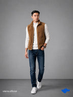 MEN - Jayden Fluffy Fur Vest Warm Tech