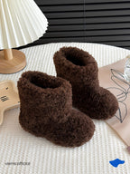 KIDS - Fluffy Sherpa Ankle Boots