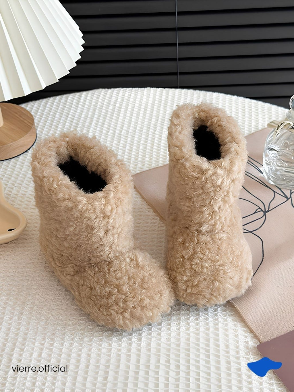 KIDS - Fluffy Sherpa Ankle Boots