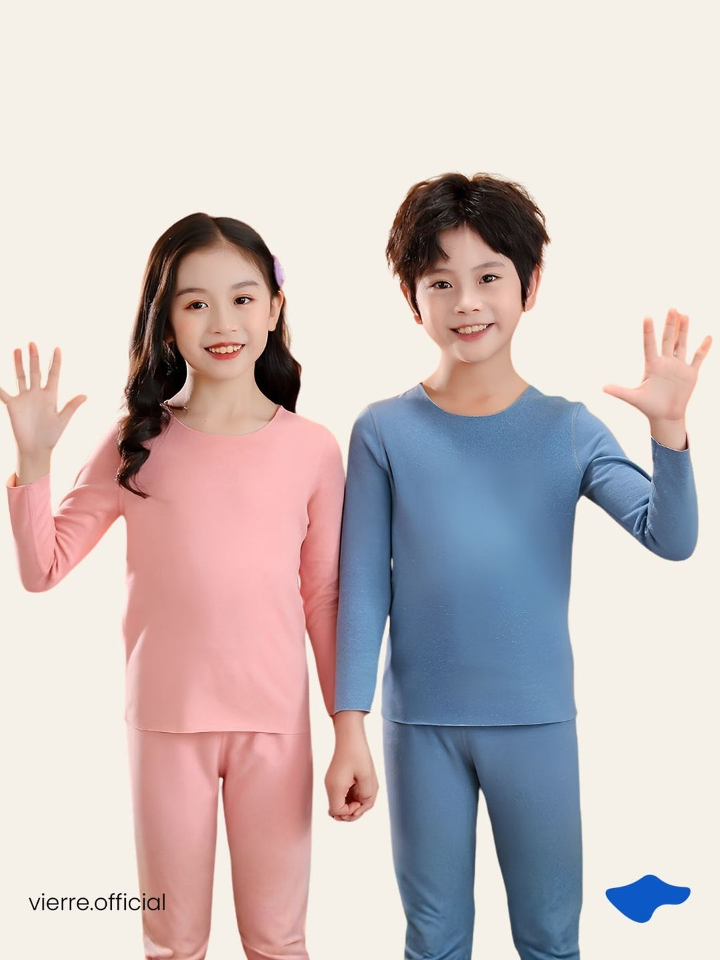 KIDS - Teddy Set Warm tech Long John Kids