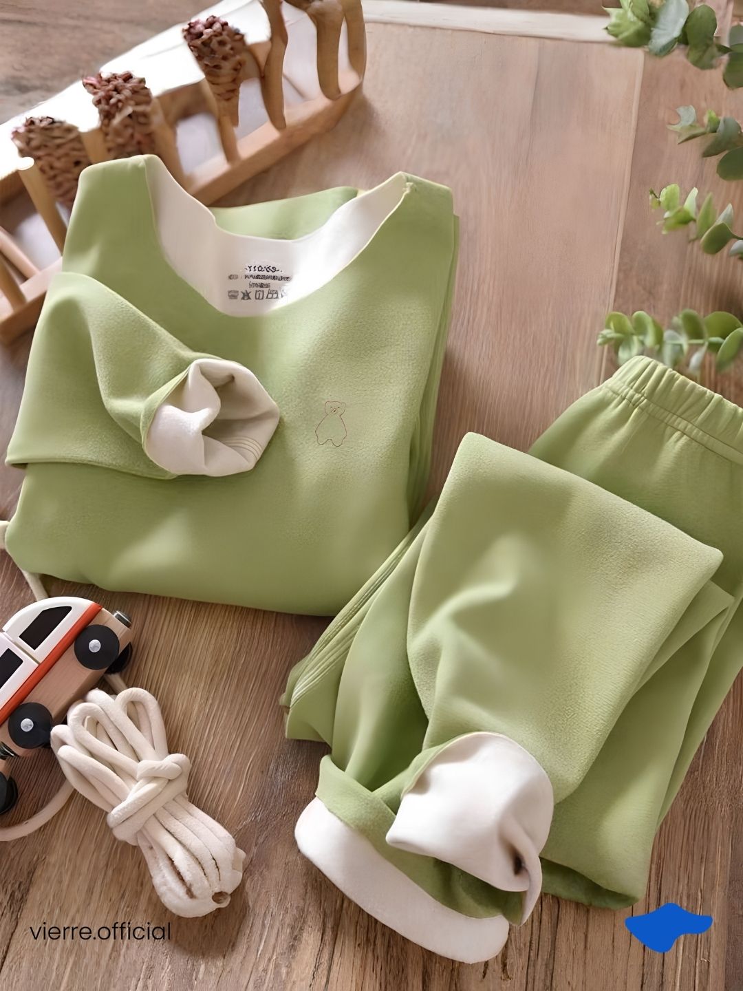 KIDS - Teddy Set Warm tech Long John Kids