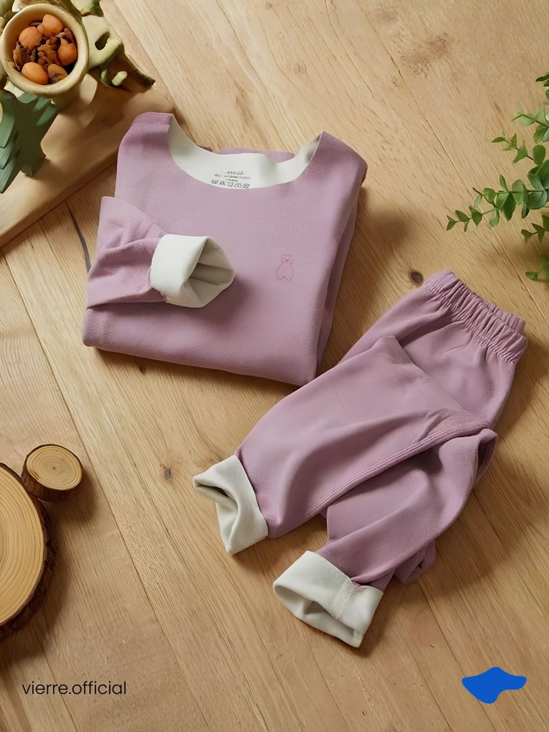 KIDS - Teddy Set Warm tech Long John Kids