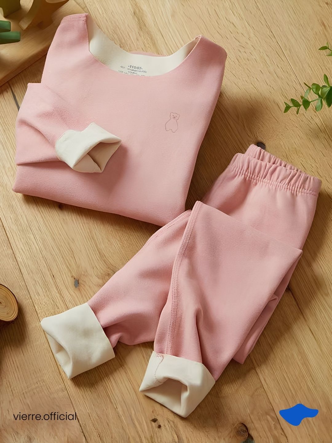 KIDS - Teddy Set Warm tech Long John Kids