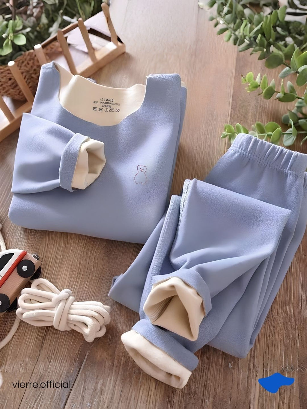 KIDS - Teddy Set Warm tech Long John Kids