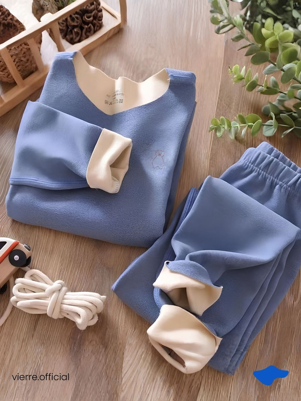 KIDS - Teddy Set Warm tech Long John Kids