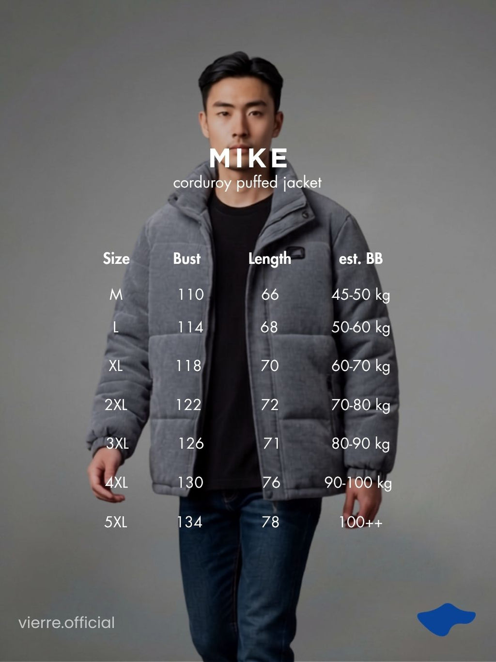 MEN - Mike Corduroy Puffed Jacket