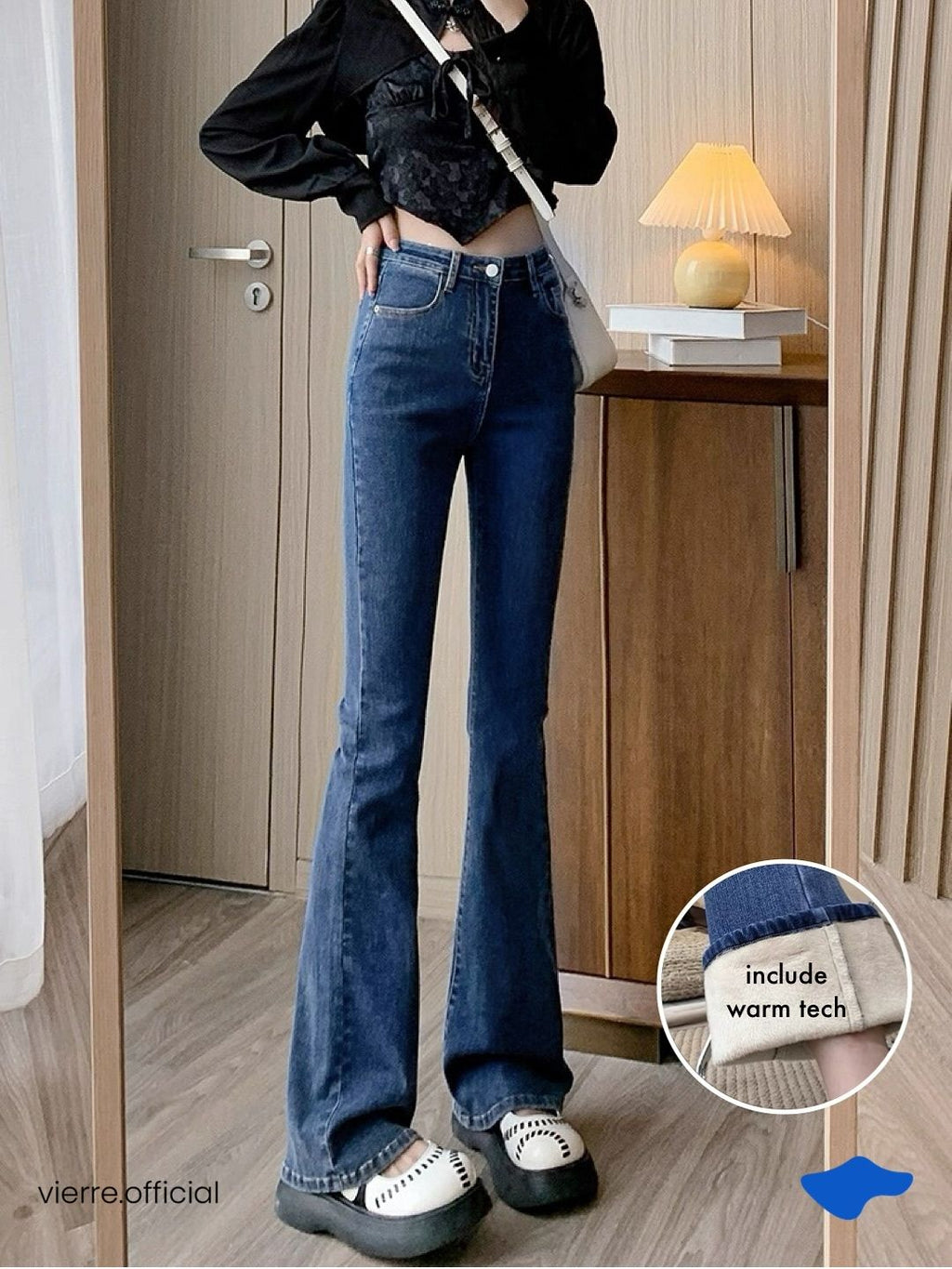 WOMAN - Mikha Bootcut Warm Tech Jeans