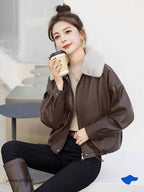 WOMAN - Milary Leather Warm Tech Coat