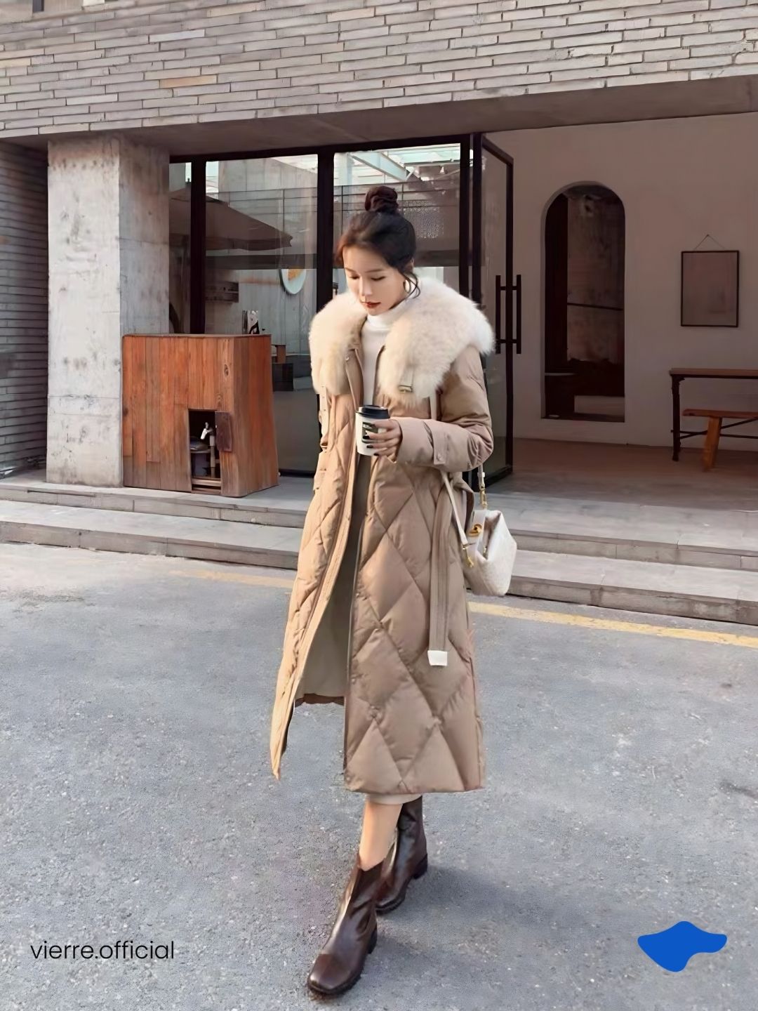 WOMAN - Moet Down Fur Long Coat