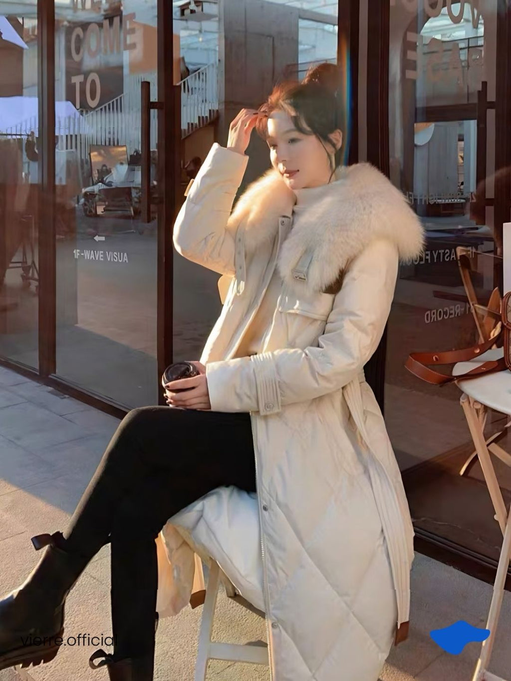 WOMAN - Moet Down Fur Long Coat