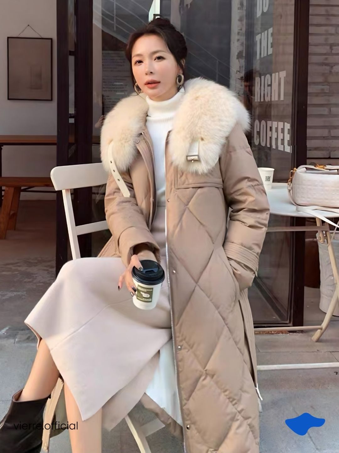 WOMAN - Moet Down Fur Long Coat