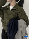 WOMAN - Polo Braided Sweater