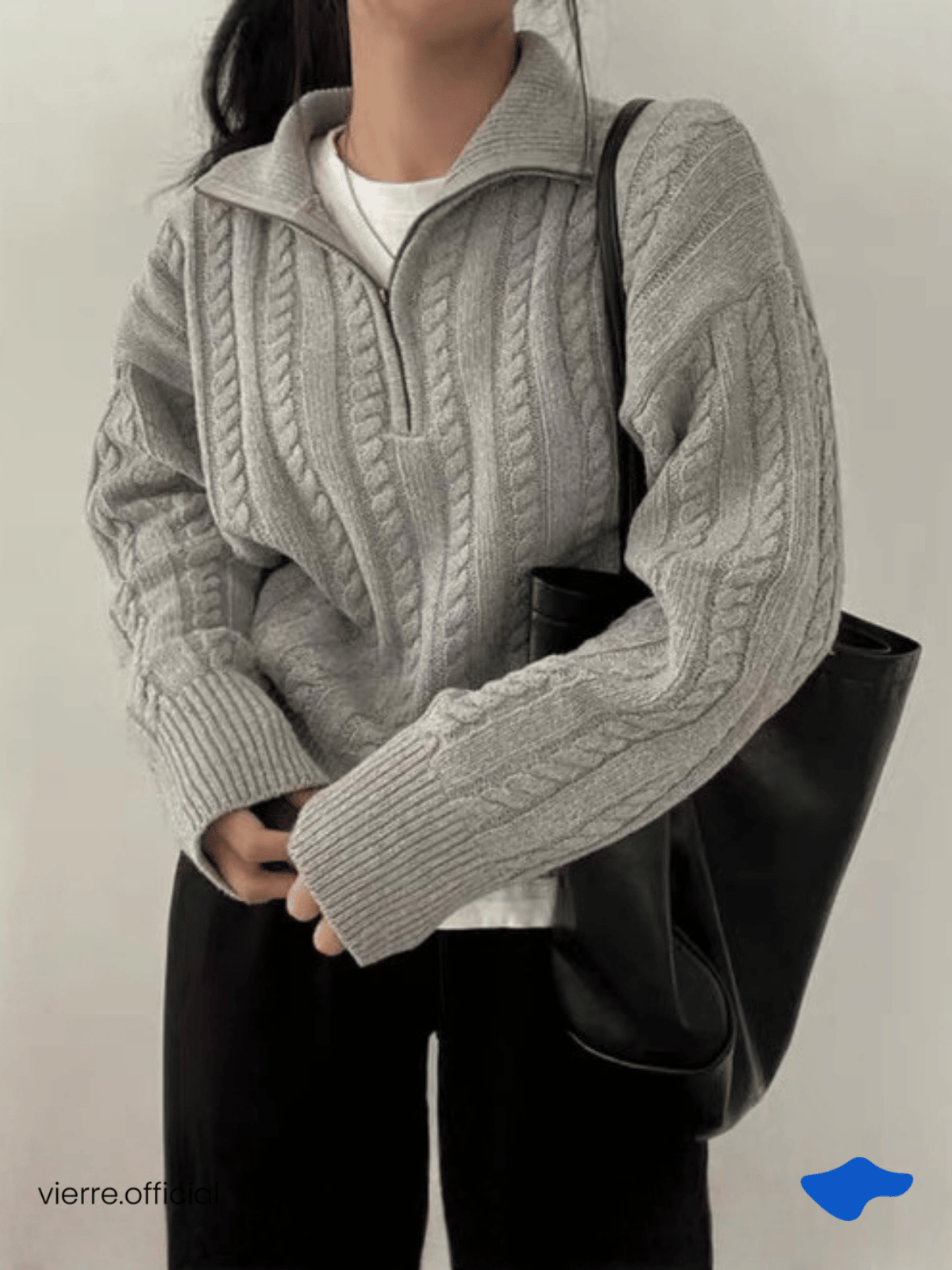 WOMAN - Polo Braided Sweater