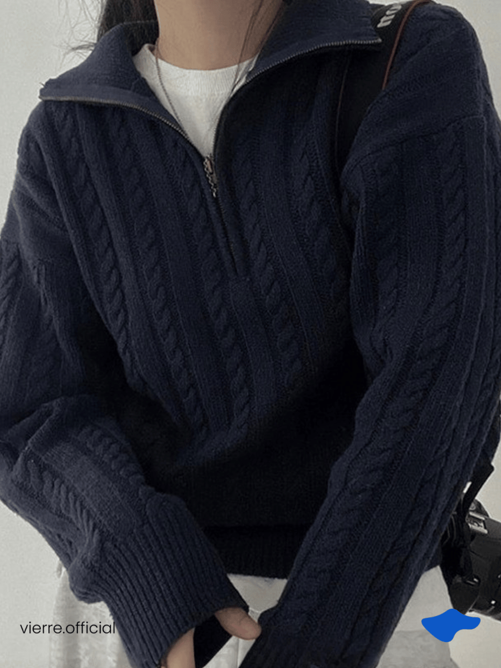 WOMAN - Polo Braided Sweater