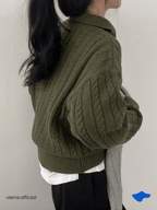 WOMAN - Polo Braided Sweater