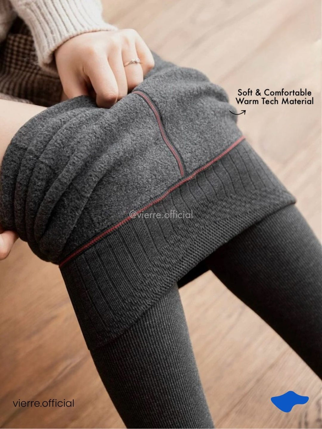 Woman - Ribbed Cotton Winter Stocking
