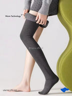 Woman - Ribbed Cotton Winter Stocking