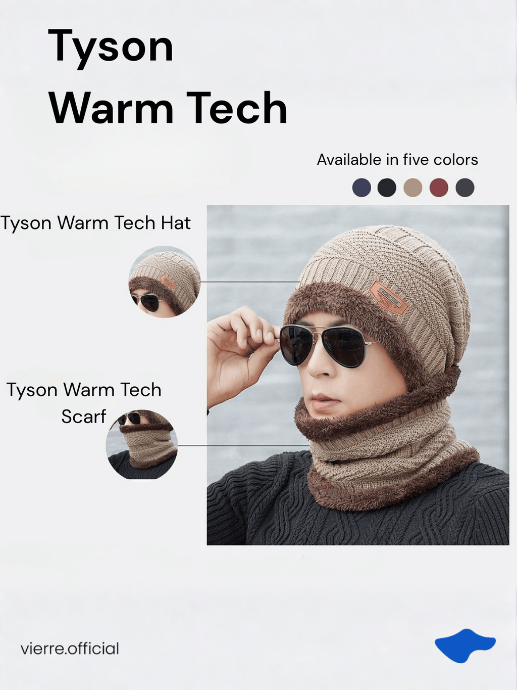 MEN - Tyson Warm Tech - Hat & Scarf
