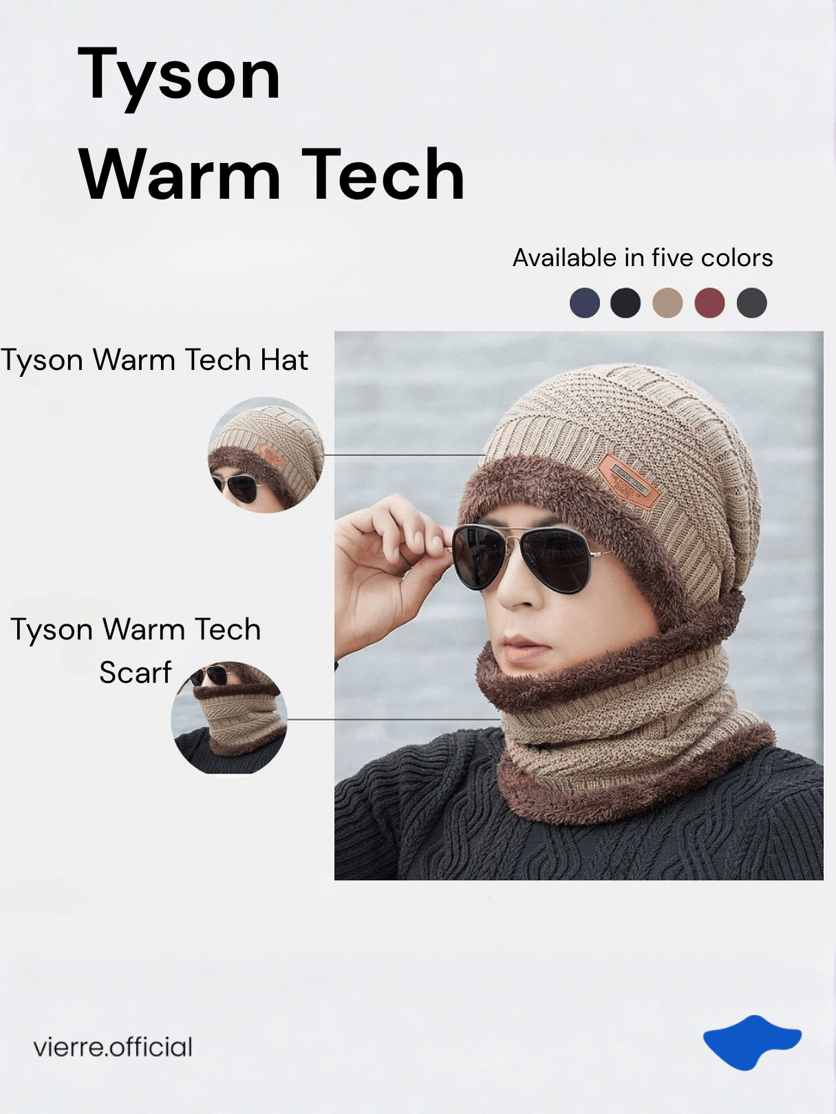 MEN - Tyson Warm Tech - Hat & Scarf
