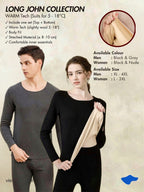 WOMAN / MAN - WARM Tech Longjohn (Suits for 5 - 18°C)