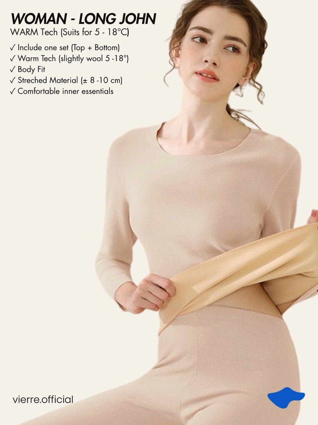 WOMAN / MAN - WARM Tech Longjohn (Suits for 5 - 18°C)
