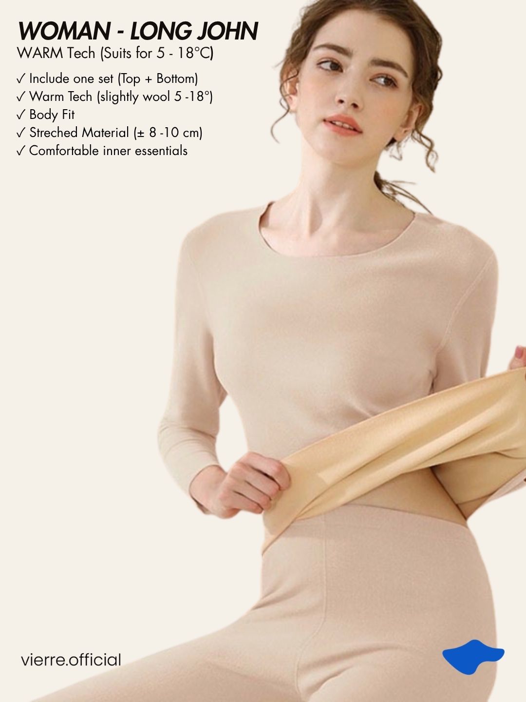 WOMAN / MAN - WARM Tech Longjohn (Suits for 5 - 18°C)